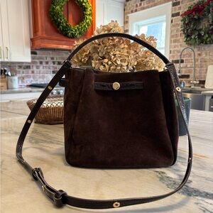 Tory Burch Romy Suede Bucket Bag